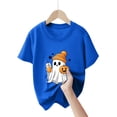 thumbnail image 5 of 7-8 Years Girl Halloween Short Sleeved Top Halloween T-Shirt Party Gift Spooky Season Daily Casual, 5 of 5