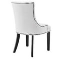thumbnail image 4 of Modway Marquis Solid Wood and Polyester Fabric Dining Chair in White, 4 of 8