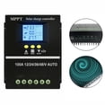 thumbnail image 2 of Y&H 100A MPPT Solar Charge Controller 12V 24V 36V 48V LCD Display Battery Intelligent Regulator Max 100V Input Dual USB for Lead-Acid/Lithi, 2 of 8