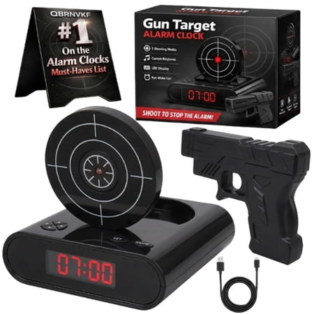 Gun Target Alarm Clock, Wake Shot Flying Timer, Personalized Rolling Runaway Timing Digital photo Gun Target Alarm Clock, Wake Shot Flying Timer, Personalized Rolling Runaway Timing Digital