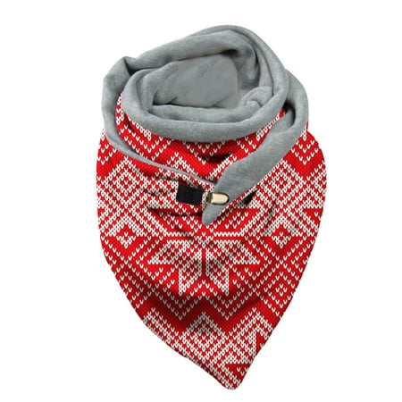 

Dadaria Fall Scarf Winter Women Print Button Soft Wrap Casual Warm Scarves Shawls D Women