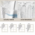 thumbnail image 5 of Seahorse Coastal Swag Curtains for Kitchen/Bedroom/Living Room, Summer Beach Ocean Nautical Coral Scalloped Curtains 63 Inch Long, Rod Pocket Window Swag Topper Curtains Valances 2 Panels Set 36"x63", 5 of 8