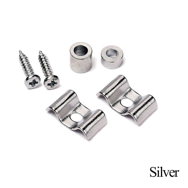 2pcs Metal Retainers With Screws For Telecaster Guitar String Guides Reduce Friction For ST SQ Electric Guitar Accessories