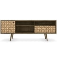 thumbnail image 3 of Manhattan Comfort Liberty 71" TV Stand in Rustic Brown and 3D Brown, 3 of 8