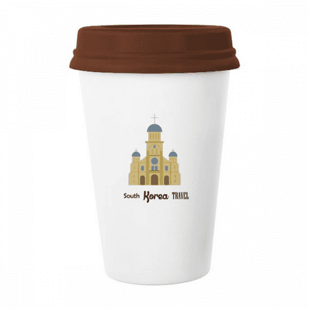 

South Korea Landmarks The Mug Coffee Drinking Glass Pottery Cerac Cup Lid