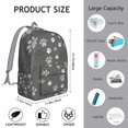 thumbnail image 5 of Grey Dog Paw Footprint Backpack for School,Cute School Bag,Schoolbag with Adjustable Shoulder Straps & Padded Back,15.7"x11.8"x5.5", 5 of 5