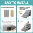 thumbnail image 4 of Wide Dog Stairs with Tunnel / 5-Step Foam Pet Ramp, 4 of 5
