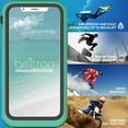thumbnail image 2 of BELTRON aquaLife Waterproof, Shock & Drop Proof, Dirt Proof, Heavy Duty Case for iPhone X IP68 Rated, MIL-STD-810G Certified Features: 360 Watertight Sealed Design Teal, 2 of 9