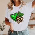 thumbnail image 5 of Inverlee Happy St Patrick's Day Tshirts Women 2024 Four Leaf Clover Graphic T Shirts Oversized Short Sleeve Shirts Blouses Irish Outfit Crew Neck Holiday T-shirt Tops, 5 of 6