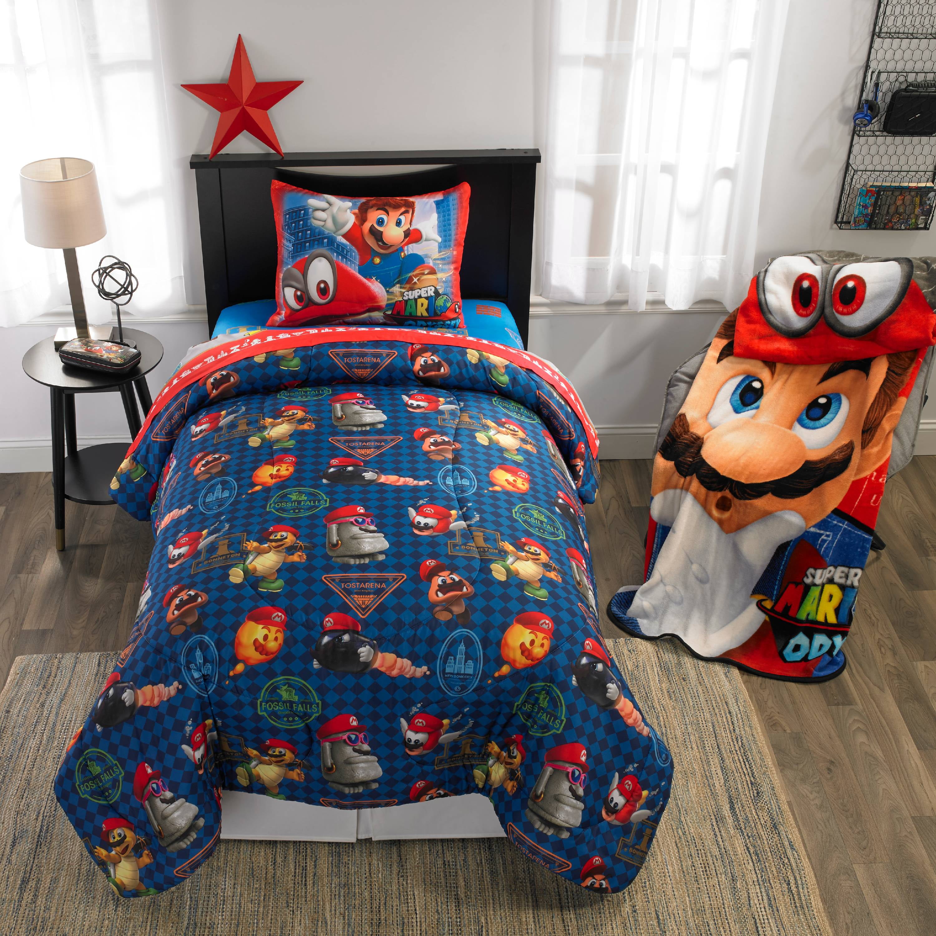 Nintendo Super Mario Odyssey Fun 2 Pc Kids Twin Full Bed Comforter Details About Nintendo Super Mario Odyssey Fun 2 Pc Kids Twin Full Bed Comforter Bedding Set