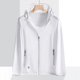 thumbnail image 3 of Chaquetas de protección solar para hombre con capucha de secado rápido UPF50 + verano seda de hielo protección solar UV abrigo ultrafino chaquetas de pesca para deportes al aire libre, 3 of 4
