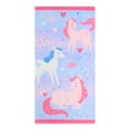 thumbnail image 2 of Mainstays Beach Collection Unicorn Cotton-Blend Beach Towels (2 Count), 2 of 4