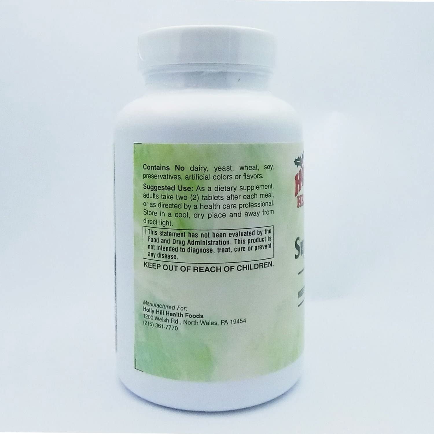 Holly Hill Health Foods, Superzymes, Digestive Enzymes, 180 Tablets