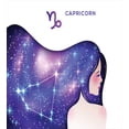 thumbnail image 3 of Celestial Duvet Cover Set, Zodiac Capricorn Name Sign with Woman and Constellation Print, Decorative 3 Piece Bedding Set with 2 Pillow Shams, Queen Size, Violet and Multicolor, by Ambesonne, 3 of 3