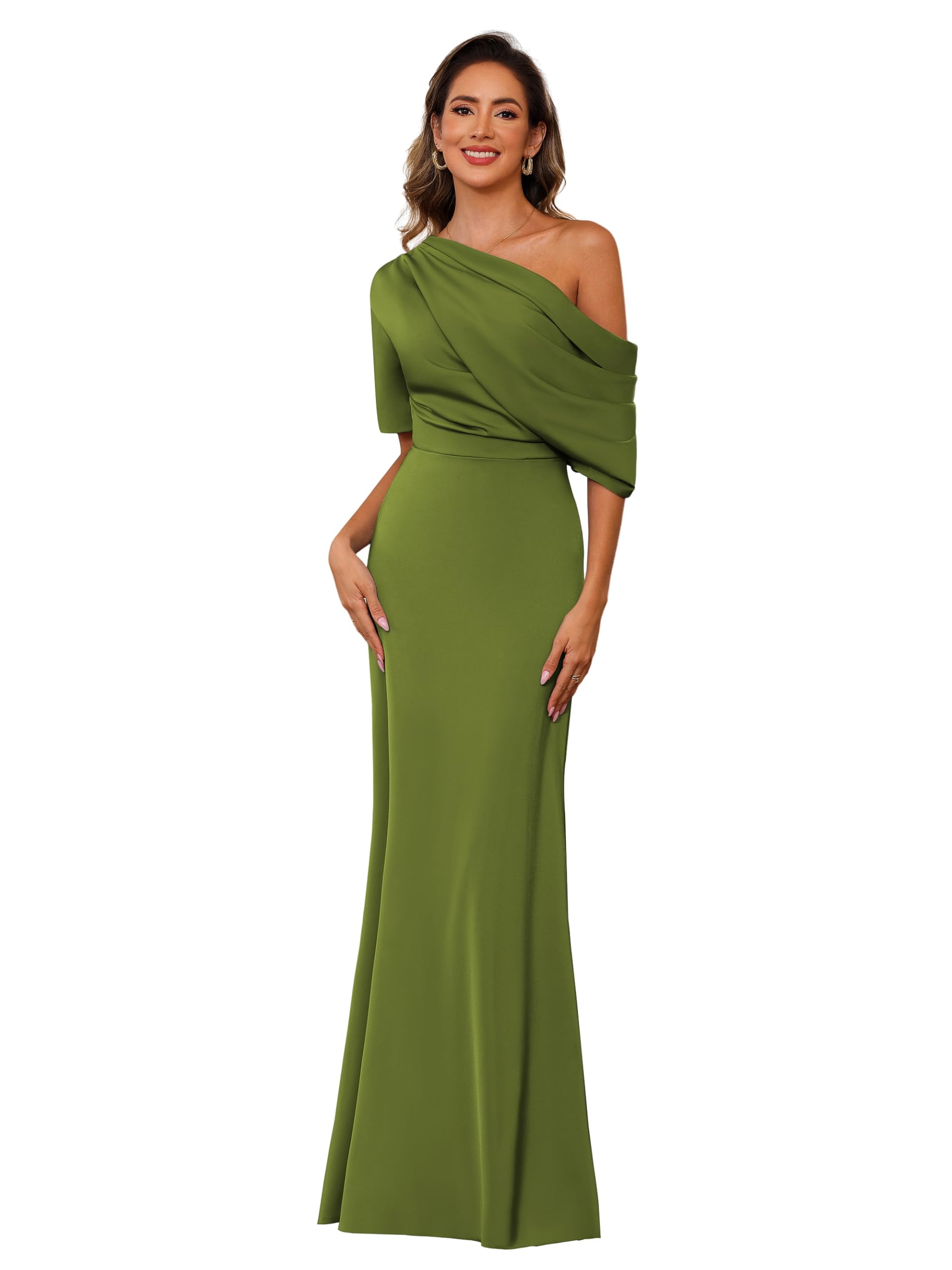 Brook Novio Vestido Con Aplicaciones Y Cuentas Verde Oliva Tallas Grandes