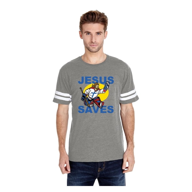 jesus saves goalie t shirt