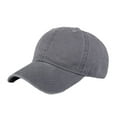 thumbnail image 2 of Yirtree Men Women Plain Cotton Adjustable Washed Twill Low Profile Baseball Cap Hat, 2 of 8