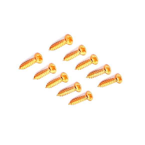 HEANUJJ 50Ud Tornillos Para Afinadores De Guitarra Y Bajo Acústicos Y Eléctricos En Hierro Dorado