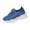 Blue, variant on XIMIN Women's Slip On Sneakers Lace Up Breathable Mesh Running Shoes Supportive Walking Trainers Lightweight Fitness Footwear Athletic Casual Fashion Sneakers