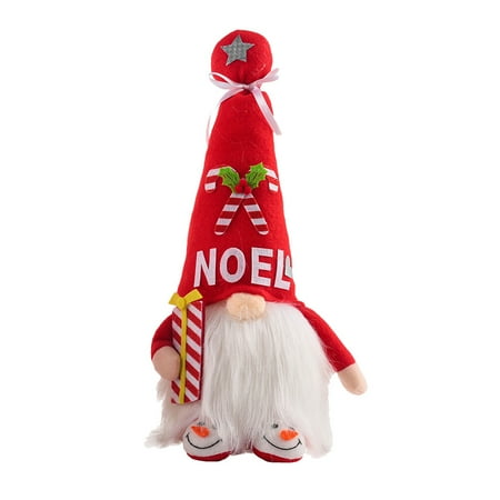 

1 Pc Christmas Faceless Doll Luminous Santa Claus Decor Christmas Faceless Gnome
