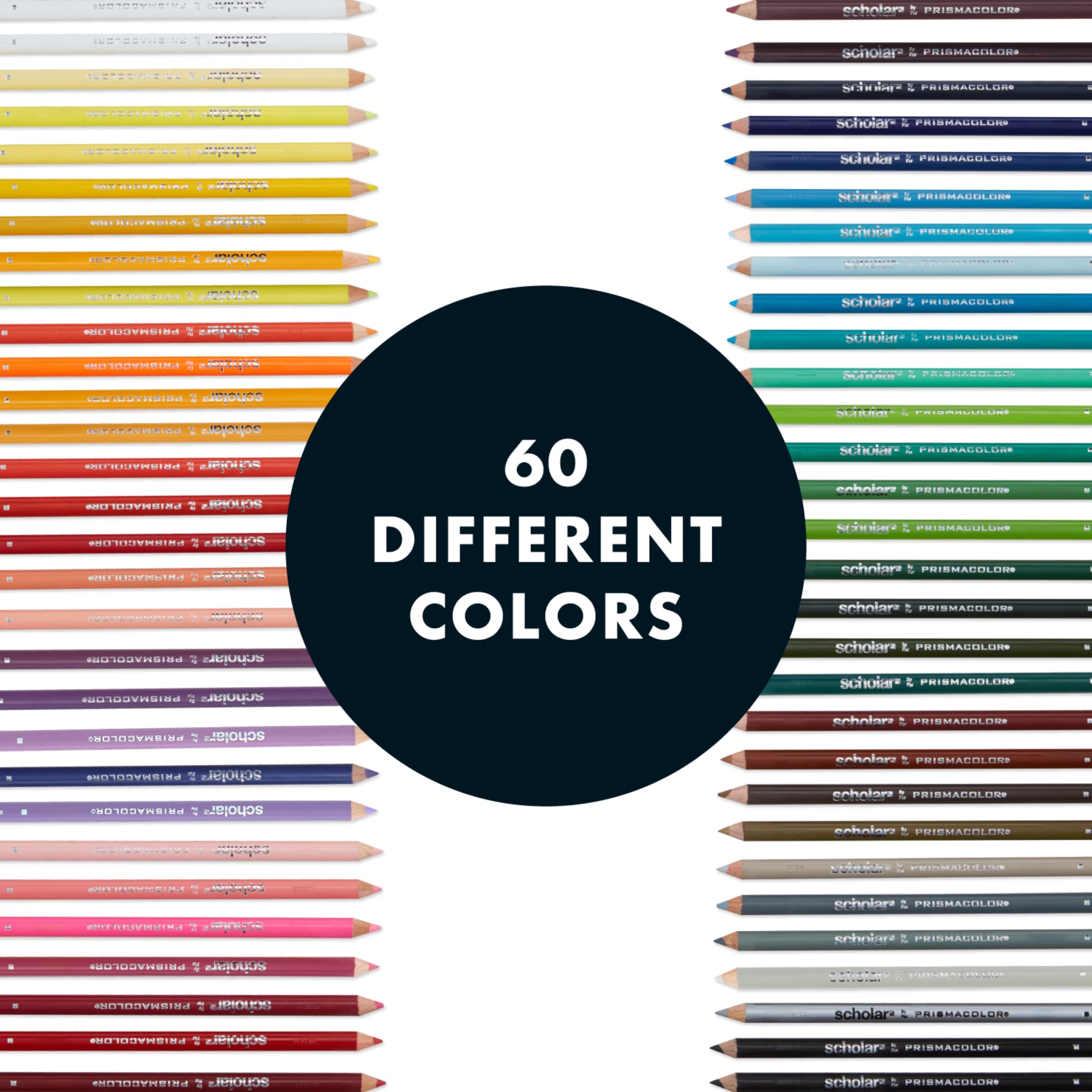 Prismacolor Scholar Colored Pencils, 60 Count Assorted photo 2