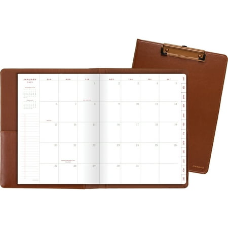 - At-A-Glance, AAGYP60009, Signature Collection ClipFolio with Monthly Planner, 1 Each, Brown
