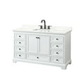 thumbnail image 7 of Wyndham Collection Wcs202060s-Qtz-Us3mxx Deborah 60" Free Standing Single Basin Vanity Set, 7 of 7