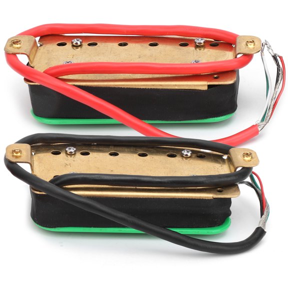 2Pcs Humbucker Pickup Metal for HMV Electric Guitar Accessories Green HOCGRTMB 8.4x3.8x2.2cm