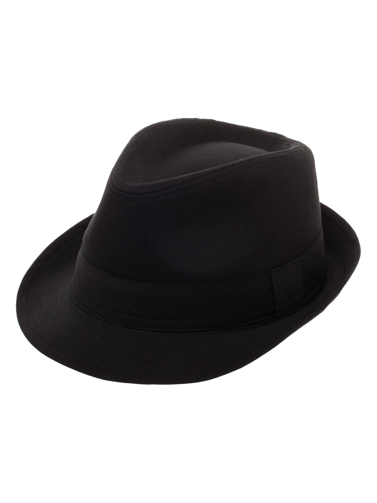 Men's Black Fedora With Black Band