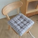 thumbnail image 5 of Cojín cuadrado de felpa con respaldo | Almohadilla para silla de oficina, comedor o escritorio | Agarre de silicona antideslizante, 5 of 6