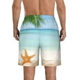 thumbnail image 3 of Kll Starfish In Beach Men'S Casual Summer Beach Shorts Hawaiian Shorts With Pockets-Xx-Large, 3 of 9