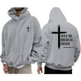 thumbnail image 4 of Tiweut Christian Graphic Hoodies For Teen Boys Jesus Hoodie Faith God Sweatshirt Bible Verse Pullover Religious Tops,A-Light Gray,Light Gray, 4 of 4