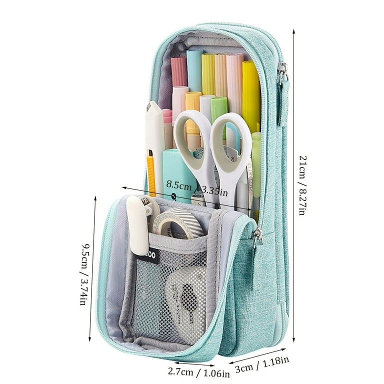 Livhil Pencil Case Large Capacity Pencil Pouch Handheld Pen Bag, Purple  Pencil Case for Girls , Character Group Pencil Box for Kids School Supplies  