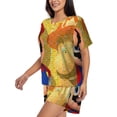thumbnail image 2 of Lsque Mario Women's Short-Sleeved Pajama Set - 2 Piece Soft and Lightweight Sleepwear Set-4X-Large, 2 of 9