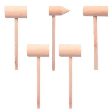 

Frcolor Hammer Mini Mallet Wood Wooden Pounding Children Tool Dollhouse Shellfish Crab Chisel Kids Lobster Seafood Mallets