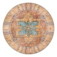 thumbnail image 3 of Unique Loom Timeless Collection Area Rug - Peter (5' Round Rust Red/Blue), 3 of 8