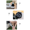 thumbnail image 2 of Toystoory Suministros para acampar convenientes y de alta capacidad para almacenar y transportar agua Almacenamiento duradero Kits de desorden para acampar negro, 2 of 6