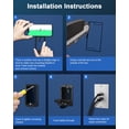 thumbnail image 4 of Placa de pared HDMI 2.1 ELECTOP 8K con 2 puertos compatible con 8K @60Hz, 4 of 7