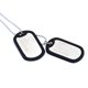 thumbnail image 4 of Collar cadena colgante 2 placas identificación perro etiqueta aleación hombres plata 690x100mm,plata 690x100mm, 4 of 4