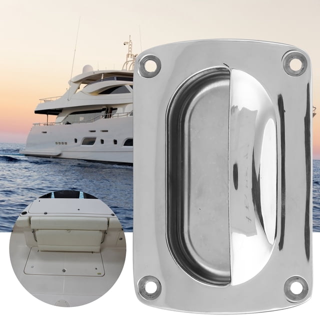 Tirador De Tirador Empotrado, Herrajes De Puerta De Acero Inoxidable 304 Para Taquillas De Muebles RV, Escotilla De Yate