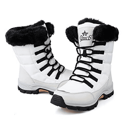 

Women s Thermal Snow Boots Thick Soled Platform Plush Inner Ankle Boots Casual Faux Leather Anti Slip Chunky Calf Boots