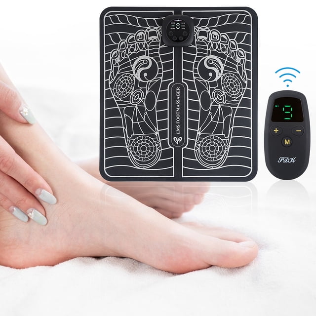 Masajeador de pies EMS, masajeador de pies portátil USB, estera de masaje inteligente, frecuencias para la circulación sanguínea, dolor muscular