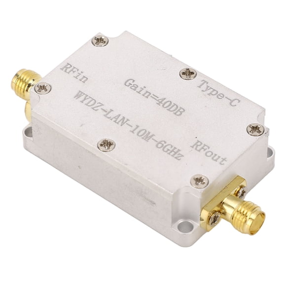 Amplificador De Potencia RF, Amplificador Portátil Resistente De Bajo Ruido De Ganancia De 10M A 6GHz 40DB Para Radio FM