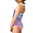 thumbnail image 4 of FOR U DESIGNS Cartoon Axolotl Toddler Kids Bathing Suit Girls Swimming One-Piece Swimsuit Size 1-2T Quick Dry Lace-up Swimwear Backless Summer Beach Wear, 4 of 6