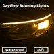 thumbnail image 4 of tiras de luces LED para coche, luces de circulación diurna, superficie de faros delanteros flexibles, lámpara decorativa, estilo de señal de giro fluido, 4 of 5