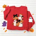 thumbnail image 5 of NSLGXD Halloween Sweatshirts for Women Spooky Ghost Graphic Pullovers Stretch Work Round Neck Long Sleeve Y2k Tops Halloween Costumes, 5 of 5