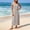 *Beige, variant on ClodeEU Women's V Neck Ruffle Cap Sleeve Textured Maxi Dress,Casual Loose Beach Vacation Dress Beige,Women's Plus L