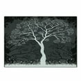 thumbnail image 1 of Grey Cutting Board, Tree Illustration with Growing Branches Merry Seasonal Grass Bushes Nature, Decorative Tempered Glass Cutting and Serving Board, Small Size, Grey White, by Ambesonne, 1 of 1