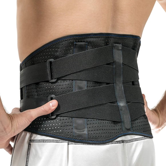Faja lumbar FlexGuard Support: faja de soporte lumbar para hombres y mujeres, faja lumbar de compresión para aliviar el dolor y la tensión muscular, faja lumbar transpirable con bolsillo funcional par