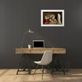 thumbnail image 3 of Blake, William 18x13 White Modern Wood Framed Museum Art Print Titled - Witch of Endor raising the spirit of Samuel, 3 of 4